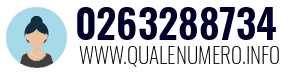Numero di telefono 0263288734 0263288734
