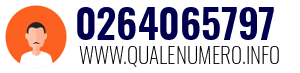 Numero di telefono 0264065797 0264065797
