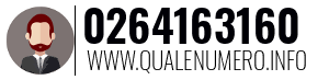 Numero di telefono 0264163160 0264163160