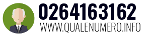 Numero di telefono 0264163162 0264163162