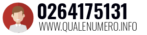 Numero di telefono 0264175131 0264175131