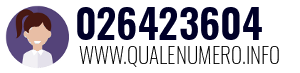Numero di telefono 026423604 026423604