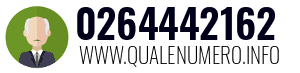 Numero di telefono 0264442162 0264442162