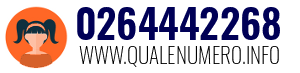 Numero di telefono 0264442268 0264442268
