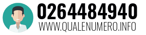 Numero di telefono 0264484940 0264484940