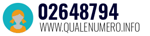 Numero di telefono 02648794 02648794