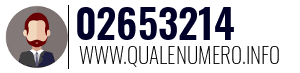 Numero di telefono 02653214 02653214
