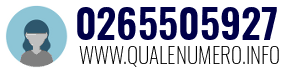Numero di telefono 0265505927 0265505927