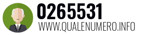 Numero di telefono 0265531 0265531