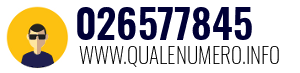 Numero di telefono 026577845 026577845