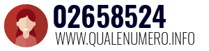 Numero di telefono 02658524 02658524
