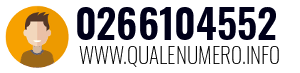 Numero di telefono 0266104552 0266104552
