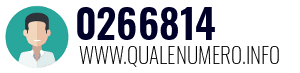Numero di telefono 0266814 0266814