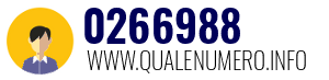 Numero di telefono 0266988 0266988