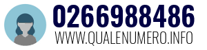 Numero di telefono 0266988486 0266988486