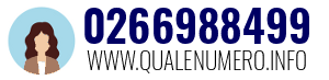 Numero di telefono 0266988499 0266988499