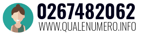 Numero di telefono 0267482062 0267482062