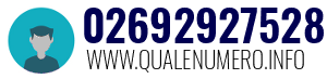 Numero di telefono 02692927528 02692927528