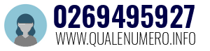 Numero di telefono 0269495927 0269495927