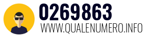 Numero di telefono 0269863 0269863