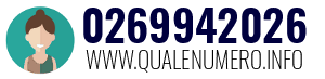 Numero di telefono 0269942026 0269942026