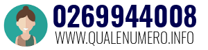 Numero di telefono 0269944008 0269944008