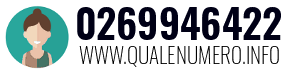 Numero di telefono 0269946422 0269946422