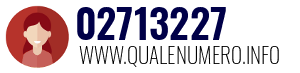 Numero di telefono 02713227 02713227