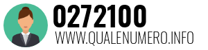 Numero di telefono 0272100 0272100