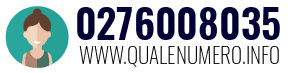 Numero di telefono 0276008035 0276008035