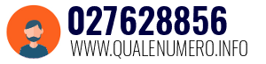 Numero di telefono 027628856 027628856