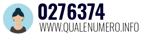 Numero di telefono 0276374 0276374
