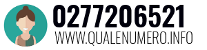 Numero di telefono 0277206521 0277206521