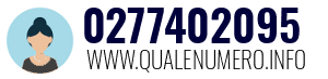 Numero di telefono 0277402095 0277402095