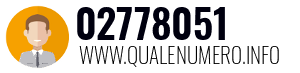 Numero di telefono 02778051 02778051