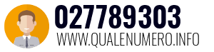 Numero di telefono 027789303 027789303