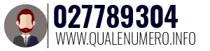 Numero di telefono 027789304 027789304