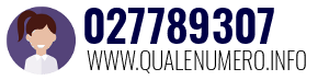 Numero di telefono 027789307 027789307