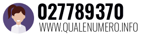 Numero di telefono 027789370 027789370