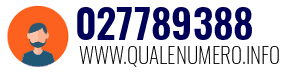 Numero di telefono 027789388 027789388