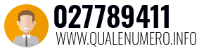 Numero di telefono 027789411 027789411