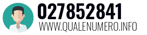 Numero di telefono 027852841 027852841