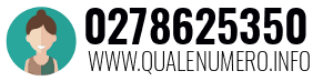 Numero di telefono 0278625350 0278625350