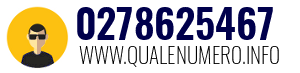 Numero di telefono 0278625467 0278625467