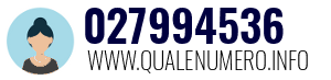 Numero di telefono 027994536 027994536