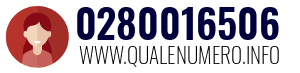 Numero di telefono 0280016506 0280016506