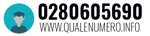 Numero di telefono 0280605690 0280605690