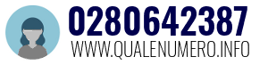 Numero di telefono 0280642387 0280642387