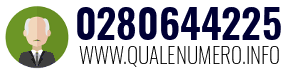 Numero di telefono 0280644225 0280644225