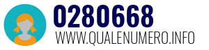 Numero di telefono 0280668 0280668